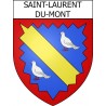 Pegatinas escudo de armas de Saint-Laurent-du-Mont adhesivo de la etiqueta engomada
