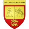 Adesivi stemma Saint-Martin-des-Entrées adesivo