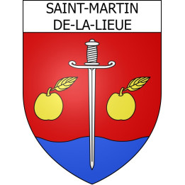 Stickers coat of arms Saint-Martin-de-la-Lieue adhesive sticker