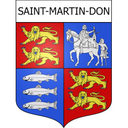 Pegatinas escudo de armas de Saint-Martin-Don adhesivo de la etiqueta engomada