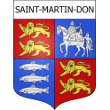 Saint-Martin-Don 14 ville Stickers blason autocollant adhésif