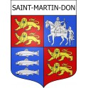 Stickers coat of arms Saint-Martin-Don adhesive sticker