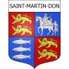 Saint-Martin-Don Sticker wappen, gelsenkirchen, augsburg, klebender aufkleber