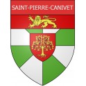 Saint-Pierre-Canivet 14 ville Stickers blason autocollant adhésif