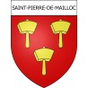 Pegatinas escudo de armas de Saint-Pierre-de-Mailloc adhesivo de la etiqueta engomada
