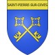 Pegatinas escudo de armas de Saint-Pierre-sur-Dives adhesivo de la etiqueta engomada