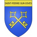 Stickers coat of arms Saint-Pierre-sur-Dives adhesive sticker