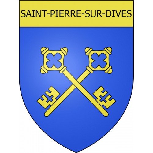 Stickers coat of arms Saint-Pierre-sur-Dives adhesive sticker