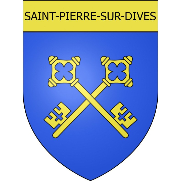 Saint-Pierre-sur-Dives 14 ville Stickers blason autocollant adhésif