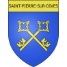Saint-Pierre-sur-Dives 14 ville Stickers blason autocollant adhésif