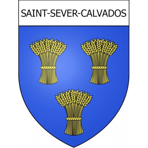Saint-Sever-Calvados 14 ville Stickers blason autocollant adhésif