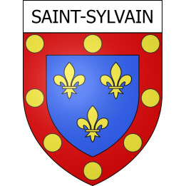 Pegatinas escudo de armas de Saint-Sylvain adhesivo de la etiqueta engomada