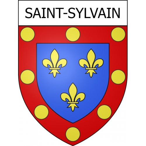 Saint-Sylvain 14 ville Stickers blason autocollant adhésif
