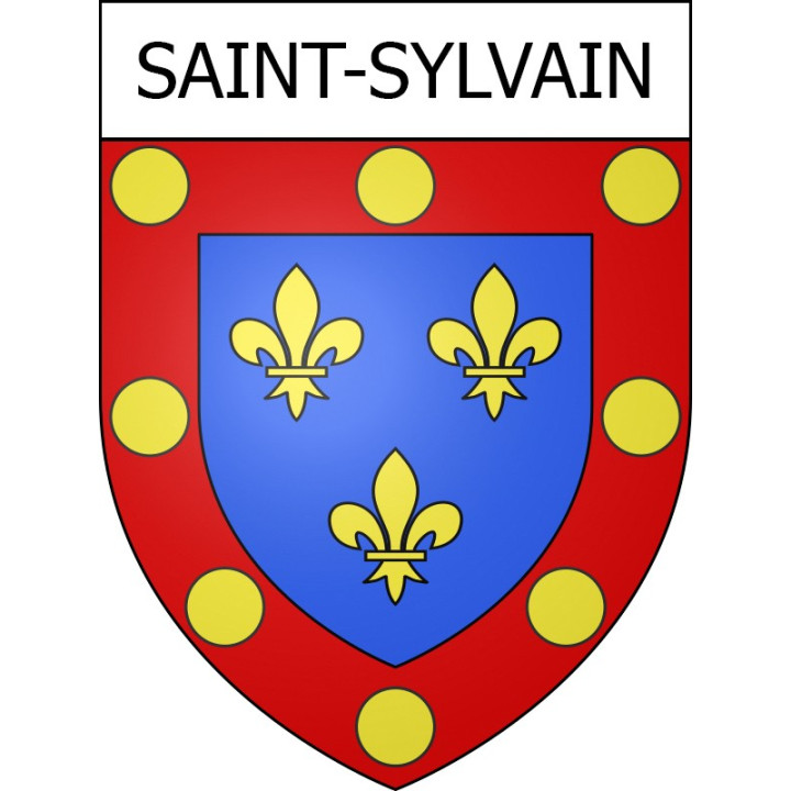 Saint-Sylvain Sticker wappen, gelsenkirchen, augsburg, klebender aufkleber