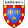 Pegatinas escudo de armas de Saint-Sylvain adhesivo de la etiqueta engomada