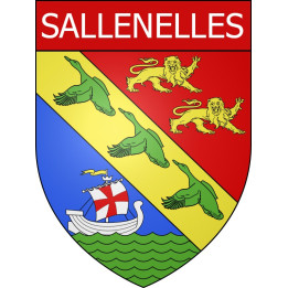 Stickers coat of arms Sallenelles adhesive sticker