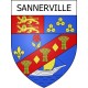 Sannerville Sticker wappen, gelsenkirchen, augsburg, klebender aufkleber