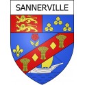 Stickers coat of arms Sannerville adhesive sticker