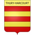 Stickers coat of arms Thury-Harcourt adhesive sticker