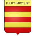 Thury-Harcourt 14 ville Stickers blason autocollant adhésif