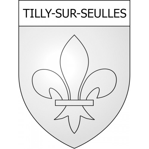 Stickers coat of arms Tilly-sur-Seulles adhesive sticker