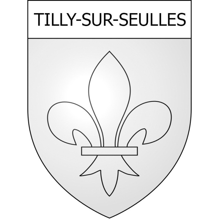 Stickers coat of arms Tilly-sur-Seulles adhesive sticker