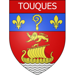 Touques Sticker wappen, gelsenkirchen, augsburg, klebender aufkleber