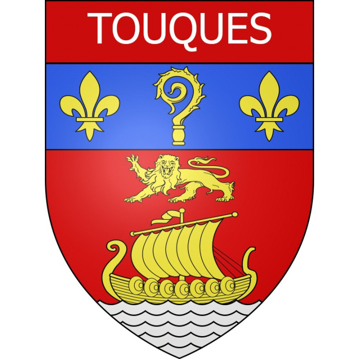 Touques Sticker wappen, gelsenkirchen, augsburg, klebender aufkleber