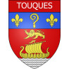Touques Sticker wappen, gelsenkirchen, augsburg, klebender aufkleber