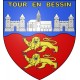 Tour-en-Bessin 14 ville Stickers blason autocollant adhésif