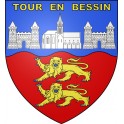 Adesivi stemma Tour-en-Bessin adesivo