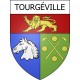 Tourgéville 14 ville Stickers blason autocollant adhésif