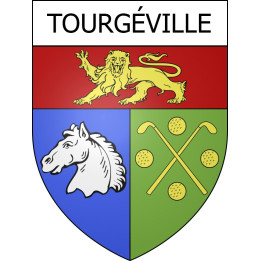 Stickers coat of arms Tourgéville adhesive sticker