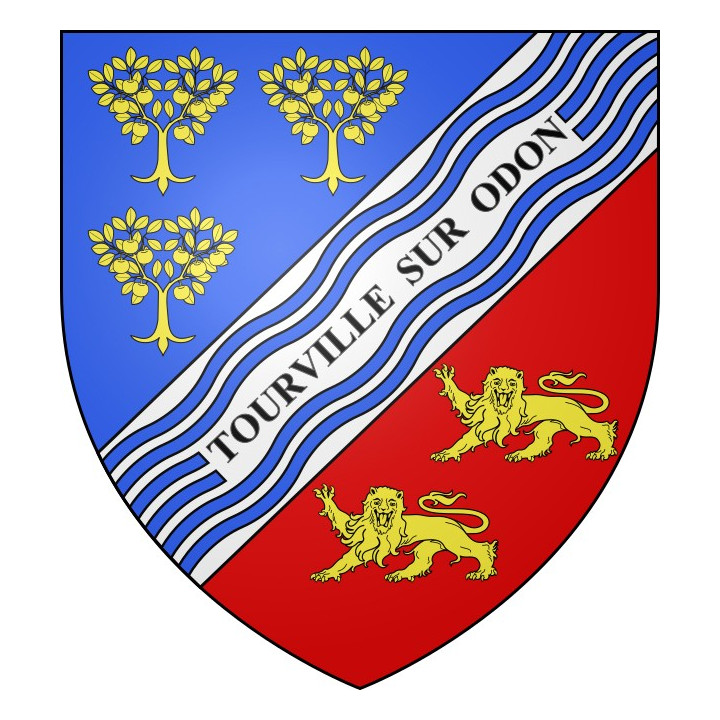 Tourville-sur-Odon 14 ville Stickers blason autocollant adhésif