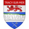 Stickers coat of arms Tracy-sur-Mer adhesive sticker
