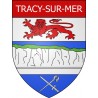 Tracy-sur-Mer 14 ville Stickers blason autocollant adhésif