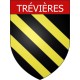 Trévières 14 ville Stickers blason autocollant adhésif