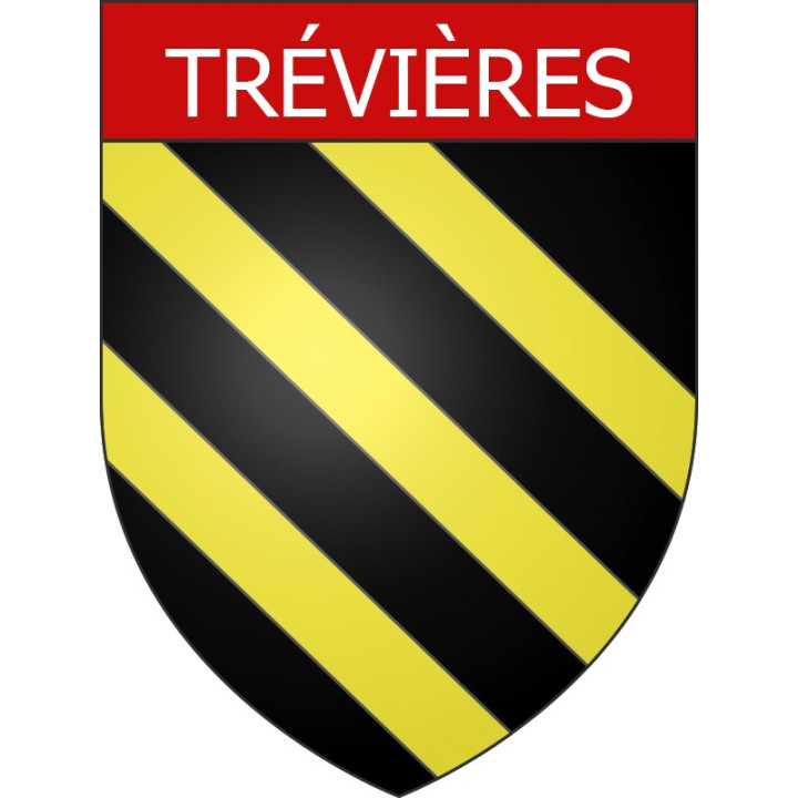 Trévières Sticker wappen, gelsenkirchen, augsburg, klebender aufkleber