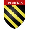 Pegatinas escudo de armas de Trévières adhesivo de la etiqueta engomada