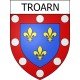Pegatinas escudo de armas de Troarn adhesivo de la etiqueta engomada