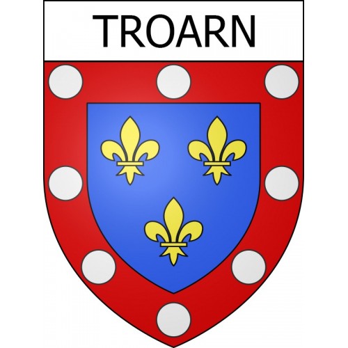 Troarn 14 ville Stickers blason autocollant adhésif
