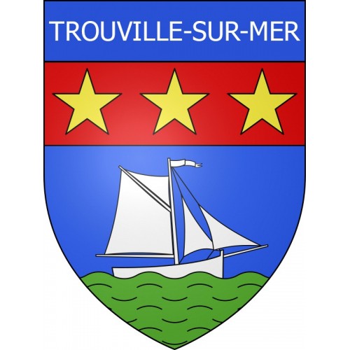 Adesivi stemma Trouville-sur-Mer adesivo