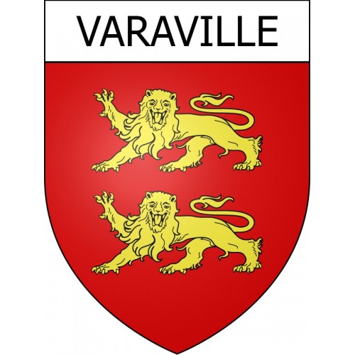 Varaville 14 ville Stickers blason autocollant adhésif