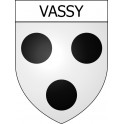 Vassy 14 ville Stickers blason autocollant adhésif