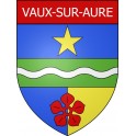 Pegatinas escudo de armas de Vaux-sur-Aure adhesivo de la etiqueta engomada