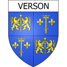 Pegatinas escudo de armas de Verson adhesivo de la etiqueta engomada