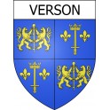 Verson Sticker wappen, gelsenkirchen, augsburg, klebender aufkleber