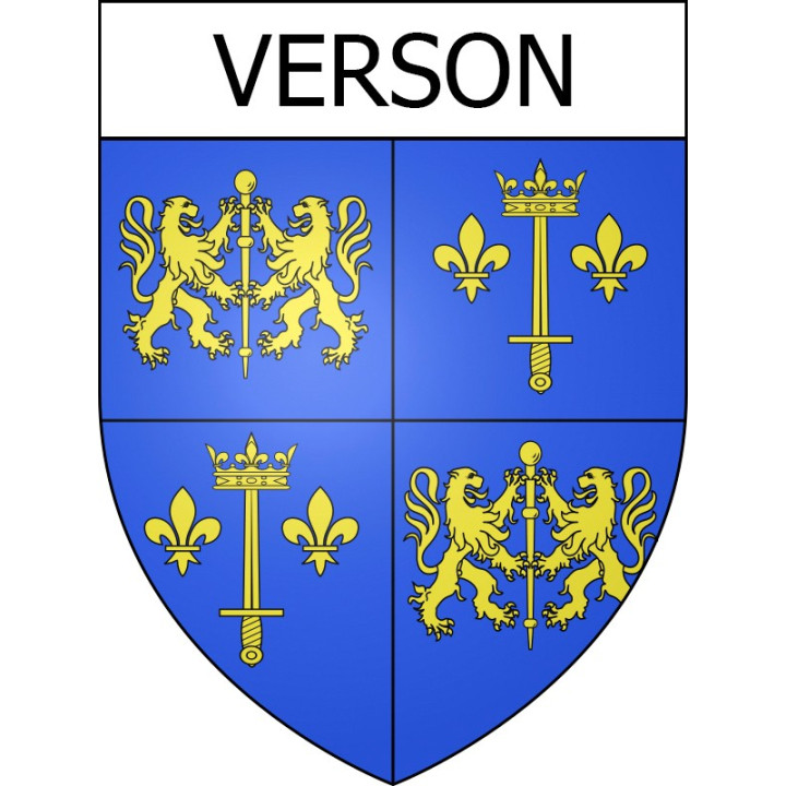 Verson Sticker wappen, gelsenkirchen, augsburg, klebender aufkleber