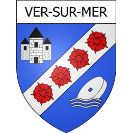 Ver-sur-Mer 14 ville Stickers blason autocollant adhésif