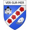 Ver-sur-Mer Sticker wappen, gelsenkirchen, augsburg, klebender aufkleber